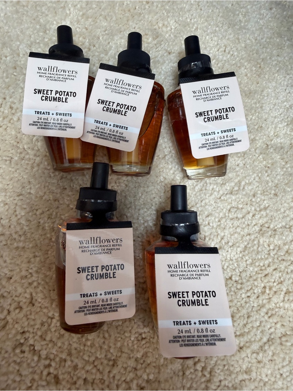 NEW NWT 5 Bath & Body Works Refills-Sweet Potato crumble
